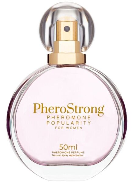 Frasco de perfume com feromonas PheroStrong Popularity for Women de 50 ml