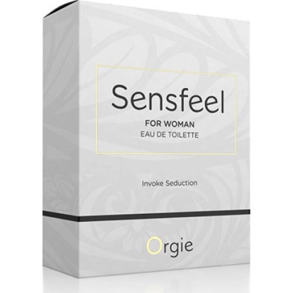 Frasco com vaporizador do perfume Orgie Sensfeel for Woman de 50 ml