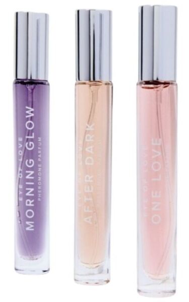 Set de perfumes com feromonas Eye Of Love EOL PHR Set/3, com três frascos de 10 ml