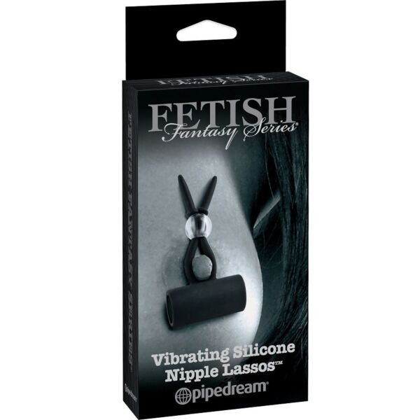 Pinças vibratórias para mamilos Pipedream Fetish Fantasy, em silicone