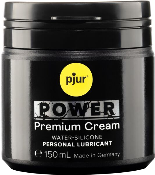 Lubrificante em creme Pjur Power, frasco com base de água e silicone