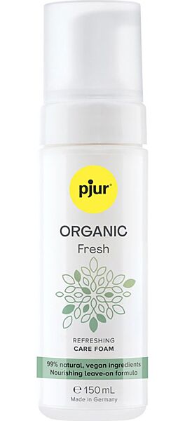 Frasco de espuma de limpeza íntima Pjur Organic Fresh de 150 ml