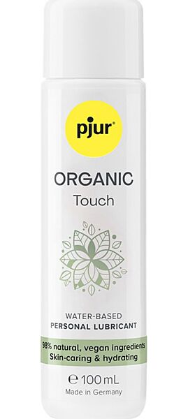 Frasco de lubrificante à base de água pjur Organic Touch de 100 ml