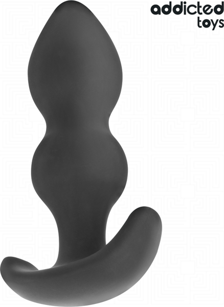 Plug anal Addicted Toys Tamanho L, com duas bolas e base larga