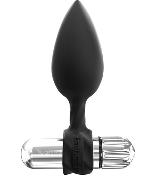 Kit de plugs anais Bathmate Anal Training Plugs Vibe com ponta cónica, anel e bala vibratória Vibe