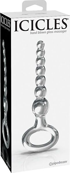 Plug anal de vidro Pipedream Icicles N. 67