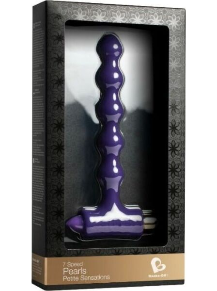 Plug anal vibratório Rocks-Off Petite Sensations Pearls
