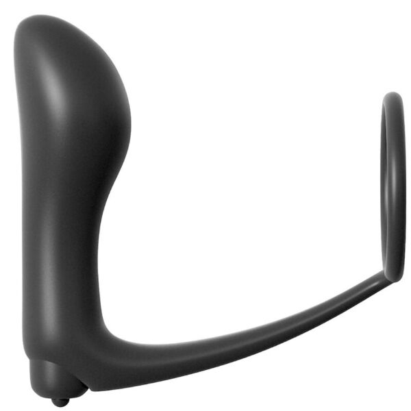 Plug vibratório Ass-Gasm Cockring da Anal Fantasy Elite, com o seu anel peniano