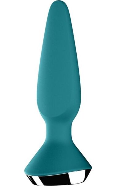 Plug anal vibratório Satisfyer Plug-ilicious 1, com forma cónica e base larga