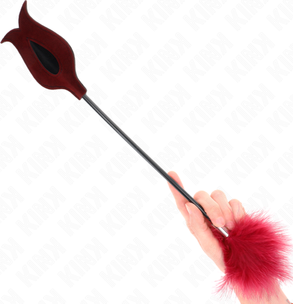 Pena Kink rosa de 38 cm para jogos eróticos suaves