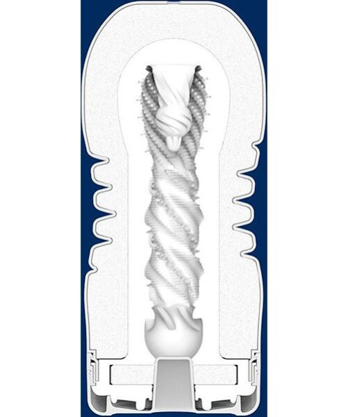 Masturbador TENGA Rolling Head Cup com carcaça em espiral