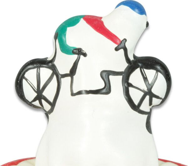 Preservativo decorativo Condomerie Bicycle pintado à mão