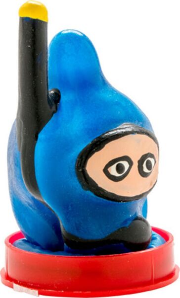 Preservativo de brincadeira Condomerie Diver, pintado à mão