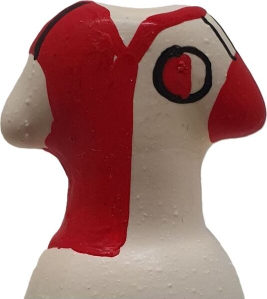 Preservativo pintado Condomerie Feyenoord, preservativo de brincadeira decorado à mão