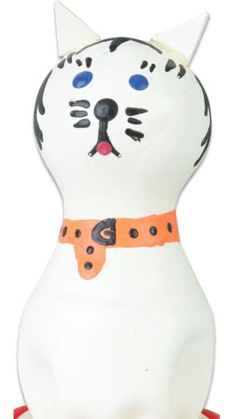 Preservativo decorativo Condomerie Cat White, pintado à mão