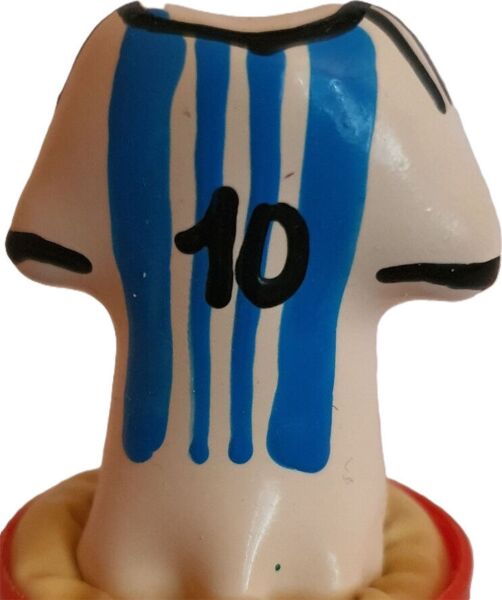 Preservativo de fantasia Condomerie Messi Shirt No. 10, pintado à mão