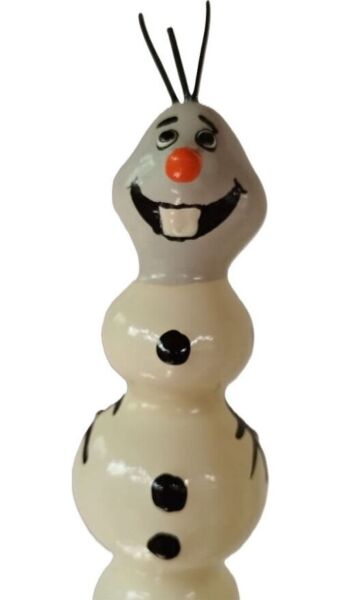 Preservativo decorativo Condomerie Cute Snowman XL, pintado à mão com um boneco de neve