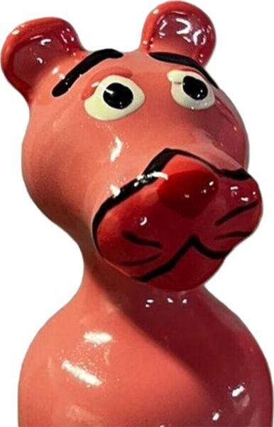 Preservativo de fantasia Condomerie Pink Panther, de látex e pintado à mão