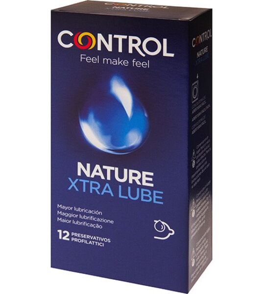 Caixa de preservativos Control Xtra Lube de 12 unidades