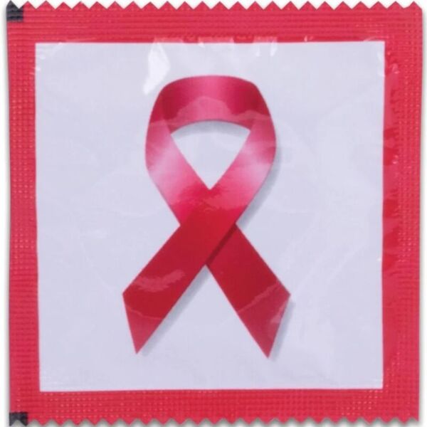 Preservativos Pasante Red Ribbon, 144 unidades, apresentados em folhas com motivos Red Ribbon
