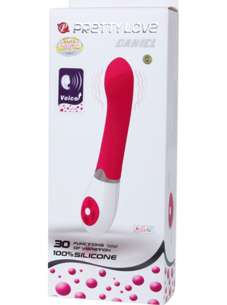 Vibrador Pretty Love Daniel em silicone com controlo por voz