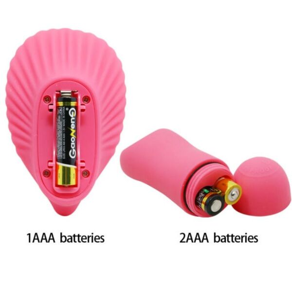 Vibrador Pretty Love BI-014368W de silicone vermelho-escuro, com o respetivo comando sem fios