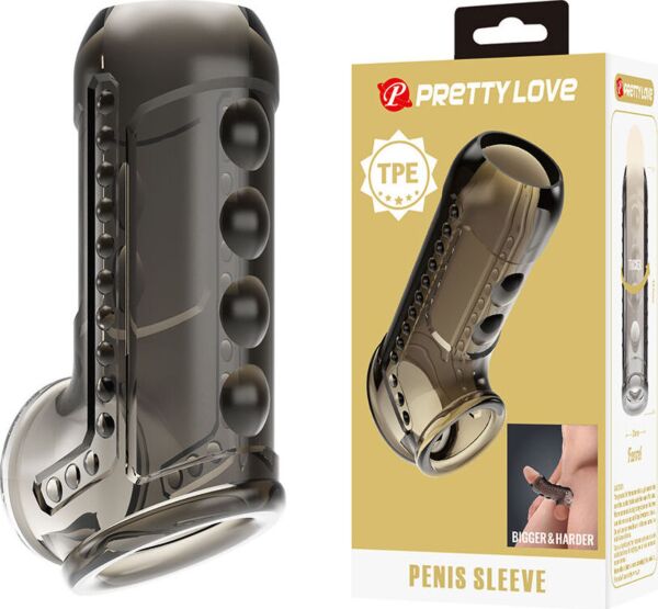 Manga para o pénis Pretty Love Textured Penis Sheath