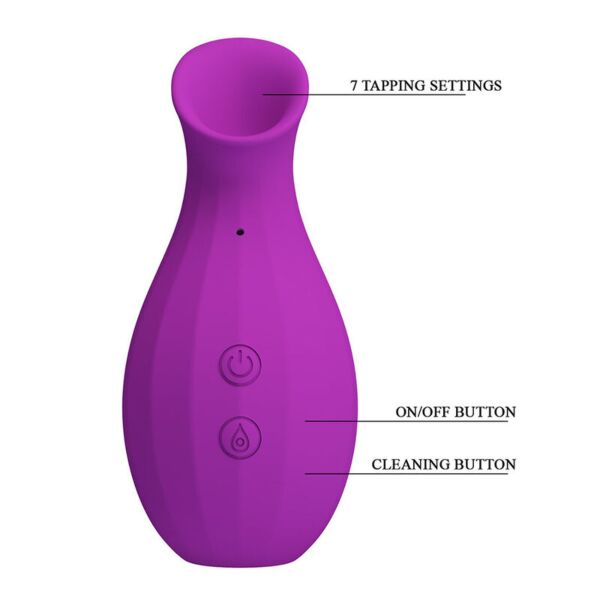 Estimulador de clitóris por sucção Pretty Love Magic Bottle, roxo e em forma de garrafa