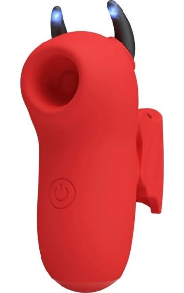 Estimulador de dedo Pretty Love BI-300070 de cor vermelha