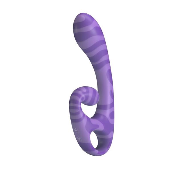 Vibrador de duas pontas Summer, roxo, com a sua pega ergonómica