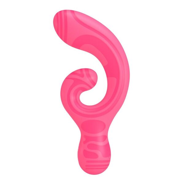 Varinha massajadora de duas pontas Pretty Love Verity, cor-de-rosa e de forma curva