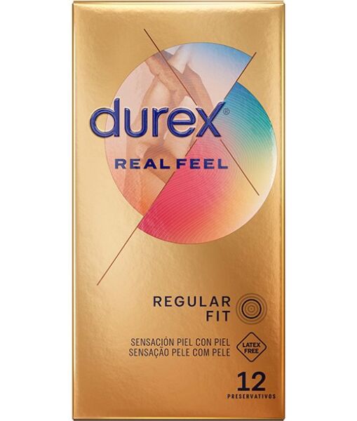 Caixa de 12 preservativos Durex Real Feel