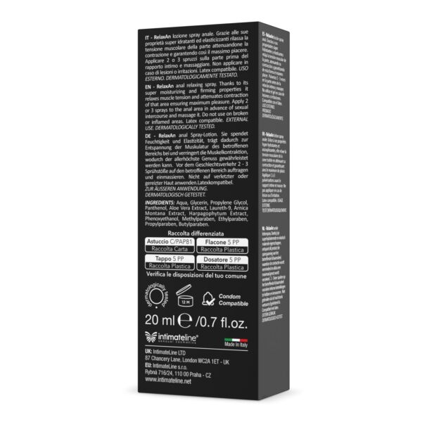 Spray anal relaxante IntimateLine RelaxAn de 20 ml