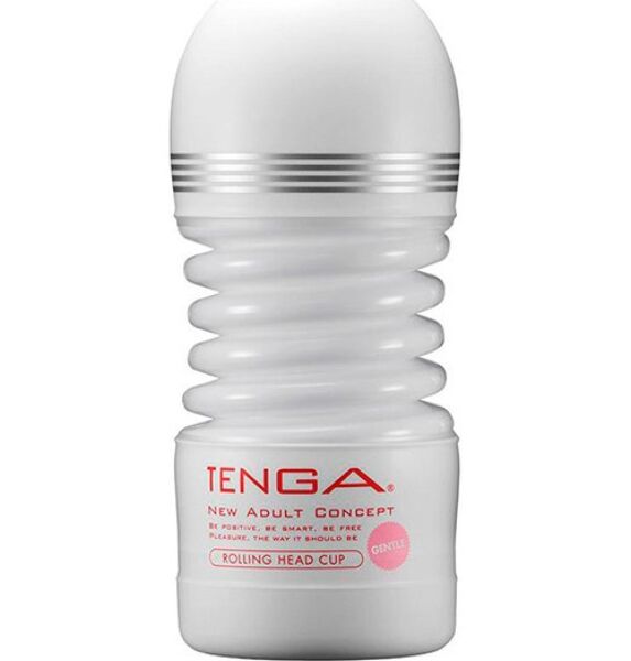 Masturbador Tenga Rolling Head Cup, de uso único, em forma de acordeão