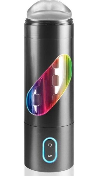 Masturbador Extreme Toyz Roto Bator Boca com tubo transparente e manga de silicone