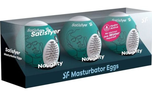 Conjunto de três ovos masturbadores Satisfyer Masturbator Egg Set Naughty