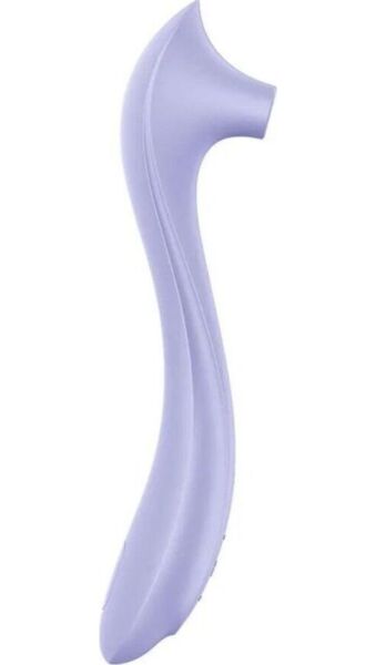 Estimulador de clitóris Satisfyer Easy Lover em cor roxa, com o seu cabo comprido