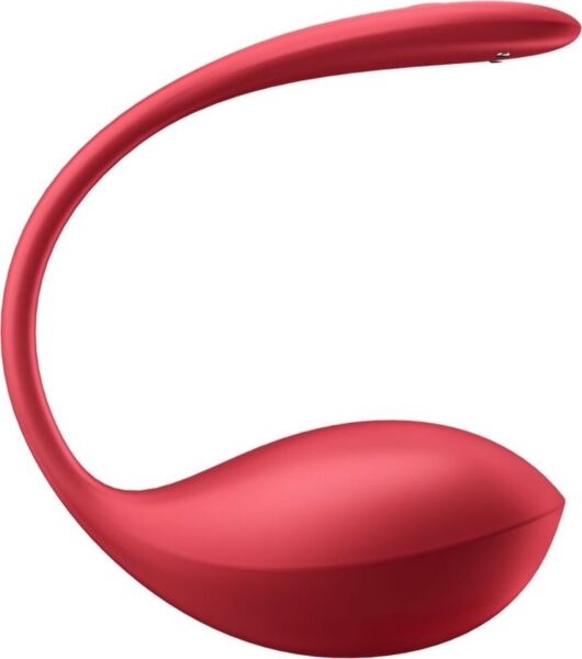 Vibrador vermelho Satisfyer Shiny Petal com design flexível
