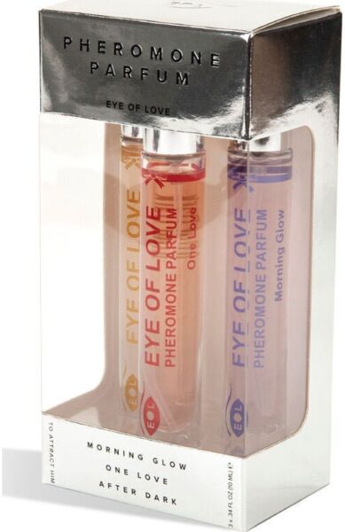 Set de perfumes com feromonas Eye Of Love EOL PHR Set/3, com três frascos de 10 ml