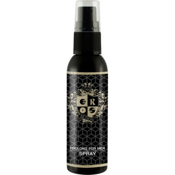 Frasco com pulverizador do spray retardante Eros Action Prolong for Men de 50 ml