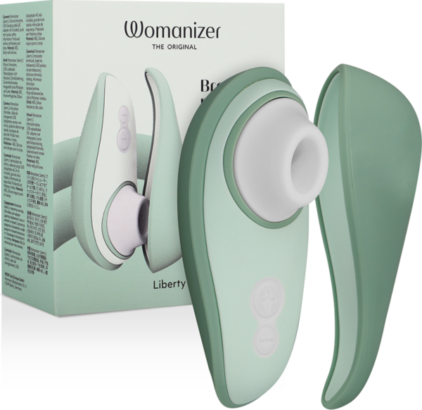 Estimulador de clitóris por sucção Womanizer Liberty 2 com a sua tampa magnética