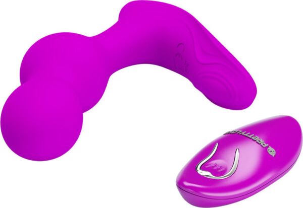 Vibrador anal Pretty Love BI-040156W com o seu comando à distância