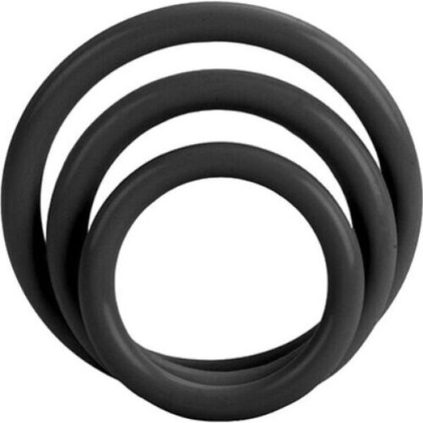 Set de três anéis penianos CalExotics Tri-Rings, de três tamanhos