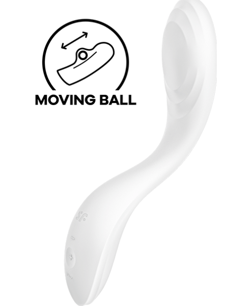 Vibrador ponto G Satisfyer Rrrolling Pleasure com a sua bola móvel na ponta
