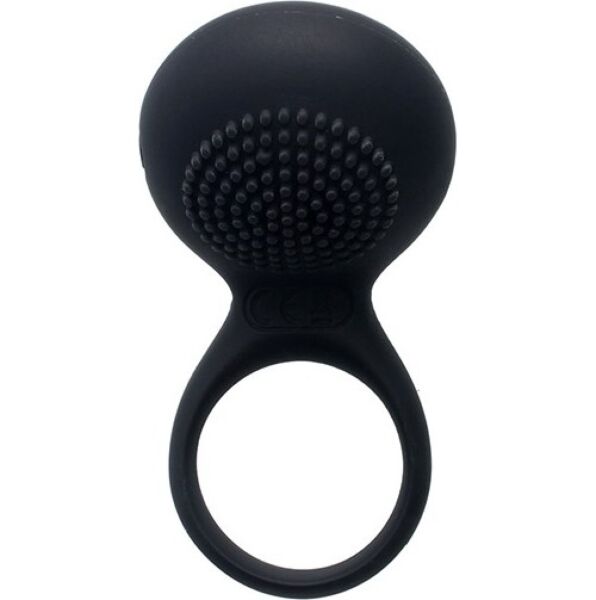 Anel peniano vibratório SVAKOM Tyler preto com a sua língua texturizada