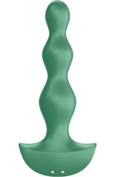 Plug anal vibratório Satisfyer Lolli Plug 2, com a sua forma de esferas e a sua base larga