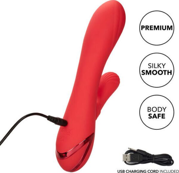 Vibrador rabbit CalExotics Palisades Passion com estimulador externo