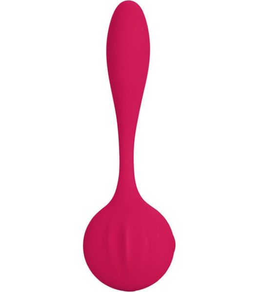 Vibrador Calexotics Silhouette S8 Red, curvo e flexível, de cor vermelha