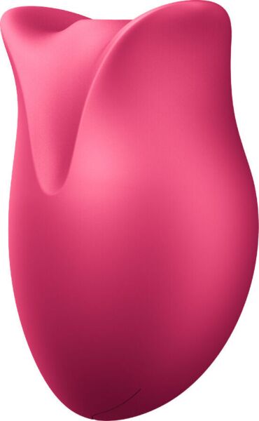 Estimulador de clitóris por sucção Fun Factory BELLE em cor framboesa, com forma de rosa
