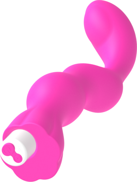 Vibrador de ponto G G-SPOT George cor-de-rosa, com ponta curva